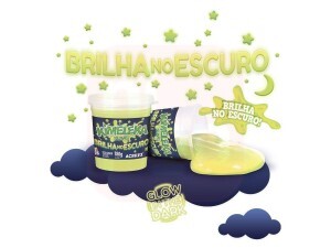 Slime Kimeleka 180g Brilha no Escuro - Acrilex