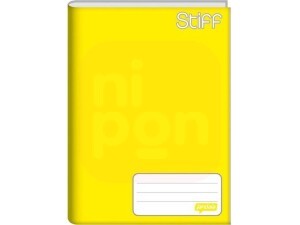 Caderno Brochura 1/4 Amarelo 48 Fls STIFF