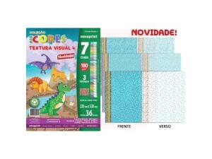 Bloco Eco Cores Textura Visual 4 - 180g 36Fls