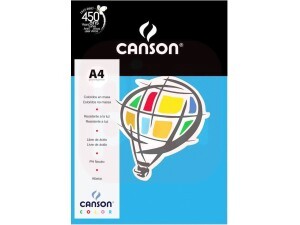 Papel Canson A4 180g Azul Royal