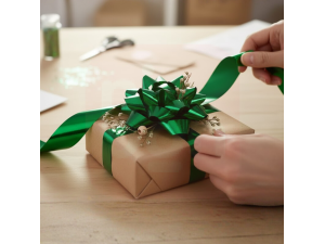 Fita Metaloide Verde 10mm x 50m – Decorativa