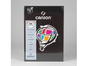 Papel Canson A4 180g Preto